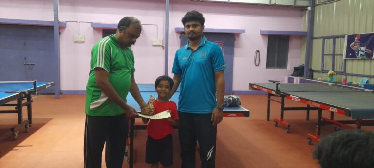 Sadhana -Runner up-Under 9 at Ellis school Tournament  Maduarai